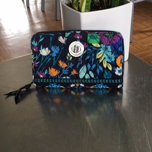 Vera Bradley/Large/Turn-lock/Wallet/Midnight Blues